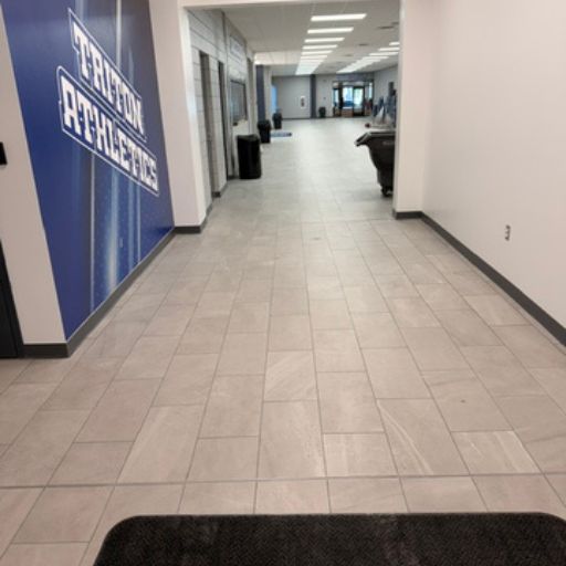 ICCC hallway commercial tile floors